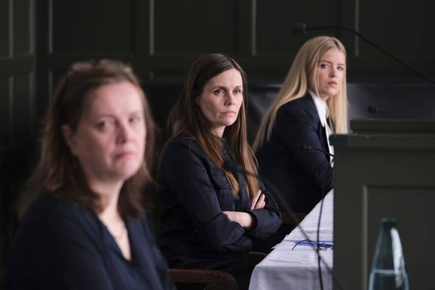 Iceland to Loosen COVID-19 Restrictions Starting May 4 Katrín Jakobs Svandís Svavars Áslaug Arna Sigurbjörns press conference