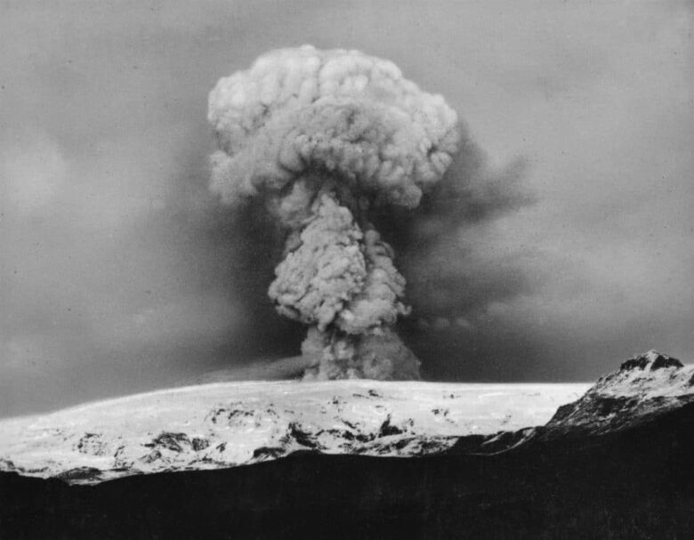 Katla volcano eruption, 1918.